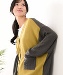 【C-FORTPOINT/フォートポイント】ドルマン配色カーディガン