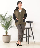 【C-FORTPOINT/フォートポイント】ドルマン配色カーディガン