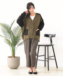 【C-FORTPOINT/フォートポイント】ドルマン配色カーディガン