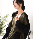 【C-FORTPOINT/フォートポイント】ドルマン配色カーディガン