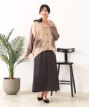 【C-FORTPOINT/フォートポイント】ドルマン配色カーディガン