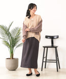 【C-FORTPOINT/フォートポイント】ドルマン配色カーディガン