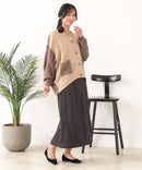 【C-FORTPOINT/フォートポイント】ドルマン配色カーディガン