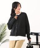 【C-FORT POINT/フォートポイント】袖ケーブル柄 カーディガン