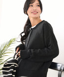 【C-FORT POINT/フォートポイント】袖ケーブル柄 カーディガン