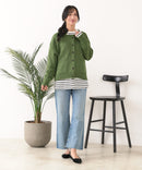 【C-FORT POINT/フォートポイント】袖ケーブル柄 カーディガン