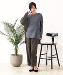 【C-FORTPOINT/フォートポイント】パッチワーク配色 ニットプルオーバー