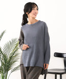 【C-FORTPOINT/フォートポイント】パッチワーク配色 ニットプルオーバー