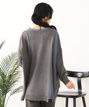 【C-FORTPOINT/フォートポイント】パッチワーク配色 ニットプルオーバー