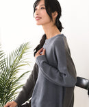 【C-FORTPOINT/フォートポイント】パッチワーク配色 ニットプルオーバー