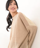 【C-FORTPOINT/フォートポイント】パッチワーク配色 ニットプルオーバー