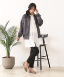 【C-FORT POINT/フォートポイント】スウェードポンチ フライトジャケット