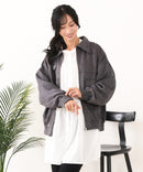 【C-FORT POINT/フォートポイント】スウェードポンチ フライトジャケット