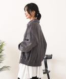 【C-FORT POINT/フォートポイント】スウェードポンチ フライトジャケット