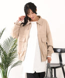 【C-FORT POINT/フォートポイント】スウェードポンチ フライトジャケット