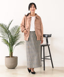 【C-FORT POINT/フォートポイント】スウェードポンチ フライトジャケット