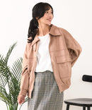 【C-FORT POINT/フォートポイント】スウェードポンチ フライトジャケット