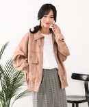 【C-FORT POINT/フォートポイント】スウェードポンチ フライトジャケット