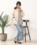 【C-FORT POINT/フォートポイント】スウェードポンチ フライトジャケット