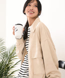 【C-FORT POINT/フォートポイント】スウェードポンチ フライトジャケット