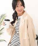 【C-FORT POINT/フォートポイント】スウェードポンチ フライトジャケット