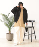 【C-FORT POINT/フォートポイント】スウェードポンチ フライトジャケット