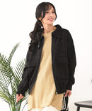 【C-FORT POINT/フォートポイント】スウェードポンチ フライトジャケット