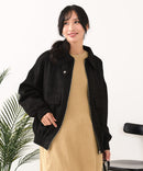 【C-FORT POINT/フォートポイント】スウェードポンチ フライトジャケット