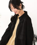 【C-FORT POINT/フォートポイント】スウェードポンチ フライトジャケット