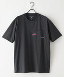 ZEROSTAIN 胸ポケット 刺繍Tシャツ 汗染みの目立ちにくいTシャツ 防汚 ＵＶカット アニマル おじさん ビール アメ車