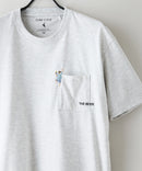 ZEROSTAIN 胸ポケット 刺繍Tシャツ 汗染みの目立ちにくいTシャツ 防汚 ＵＶカット アニマル おじさん ビール アメ車