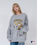 【PEANUTS/ピーナッツ】【ユニセックスデザインでリンクコーデにも◎】MLB×PEANUTS 裏起毛トレーナー 保温 キャラクター ドジャース ヤンキース パイレーツ ❘ジーンズメイト公式オンラインショップ