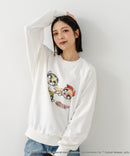 【DISCUS×THE POWERPUFF GIRLS】キャラクタープリントスウェットトレーナー メンズ レディース ユニセックス