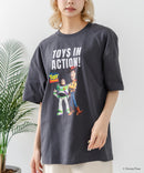 【TOY STORY/トイ・ストーリー】【限定オリジナルデザイン】半袖Tシャツ 綿100% ドロップショルダー ワンポイント バックプリント ディズニー ピクサー キャラクター クルーネック Disney ユニセックス
