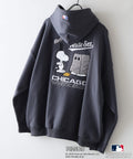 【PEANUTS/ピーナッツ】【ユニセックスデザインでリンクコーデにも◎】MLB×PEANUTS 裏起毛ジップパーカー 保温 キャラクター ドジャース ヤンキース ホワイトソックス