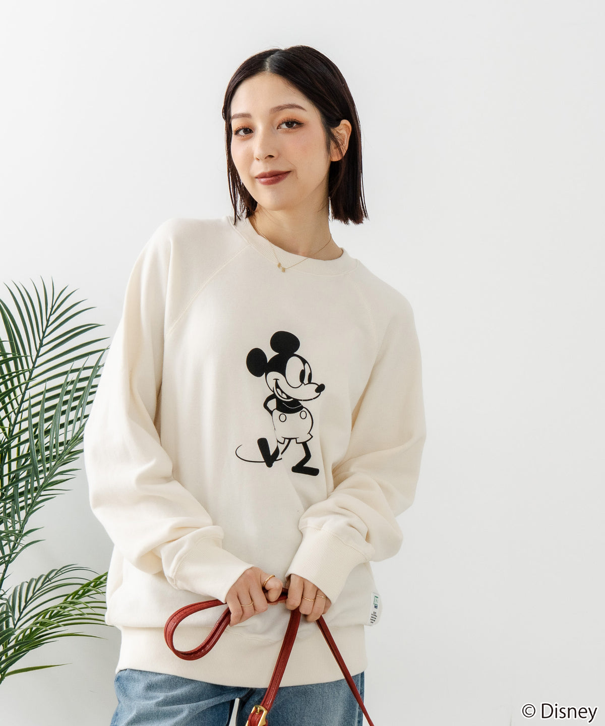 DISCUS×DISNEY】「ミッキーマウス」キャラクタープリントスウェット 