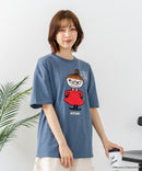 【ムーミン】 【綿100%のしっかりした生地】オリジナルデザイン キャラクター刺繍Tシャツ リトルミイ ニョロニョロ 大人カジュアル ユニセックス