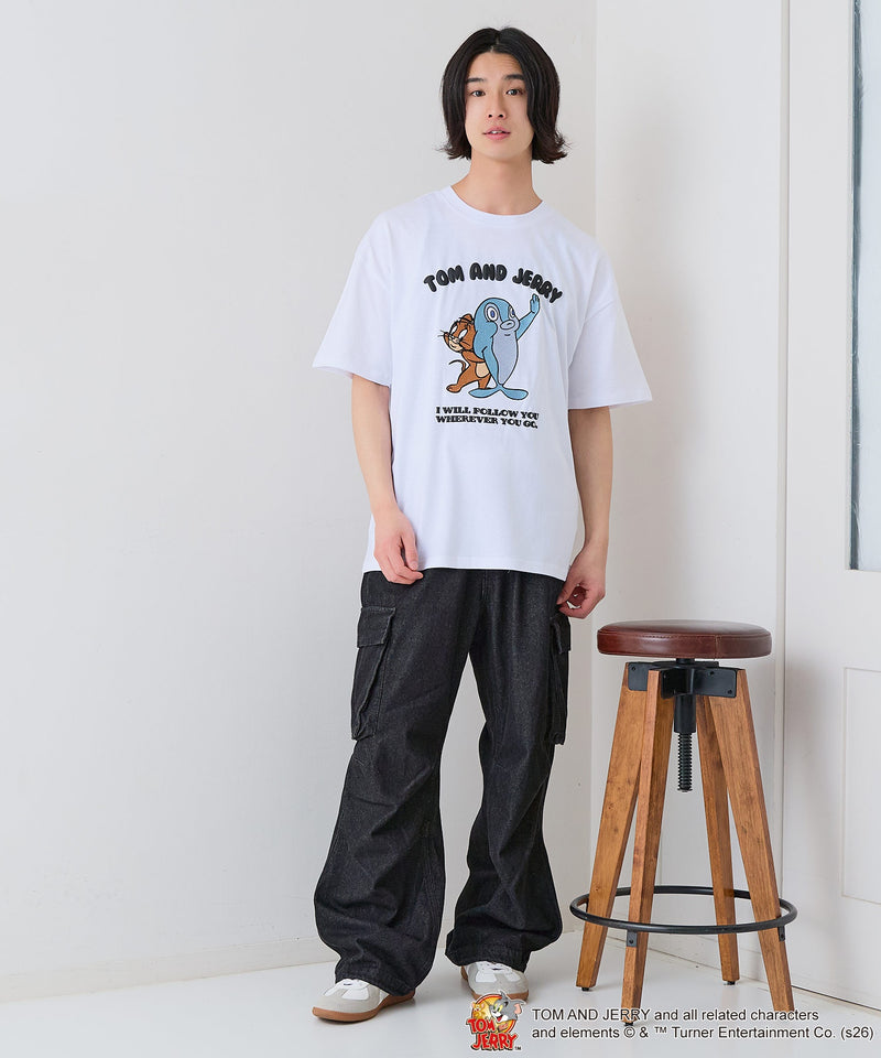 TOM and JERRY/トムとジェリー】オリジナルデザインTシャツ 刺繍