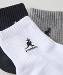 【KANGOL/カンゴール】【絶妙なクォーター丈】3足組 ソックス 足首丈 ミニマルデザイン 3Pセット 靴下