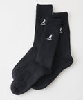 【KANGOL/カンゴール】【王道の足元】3足組 フルレングスソックス 無地・シンプル クルー丈 3Pセット 靴下