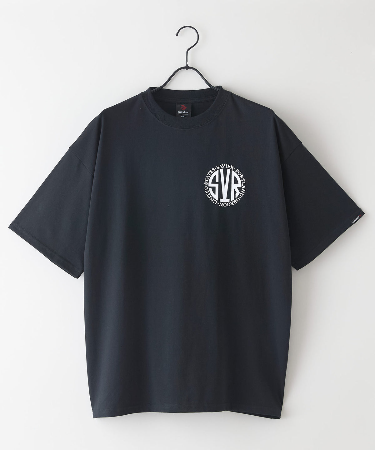 サークルロゴ バックプリント Tシャツ ブランドロゴ オーバーサイズ 