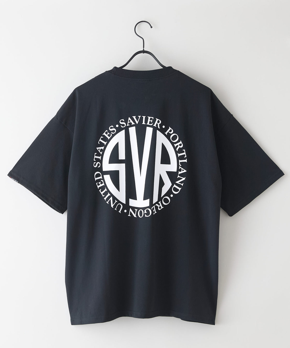 サークルロゴ バックプリント Tシャツ ブランドロゴ オーバーサイズ