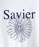 【SAVIER/サビアー】×【SMILEY FACE/スマイリーフェイス】コラボ フラワープリント Tシャツ オーバーサイズ
