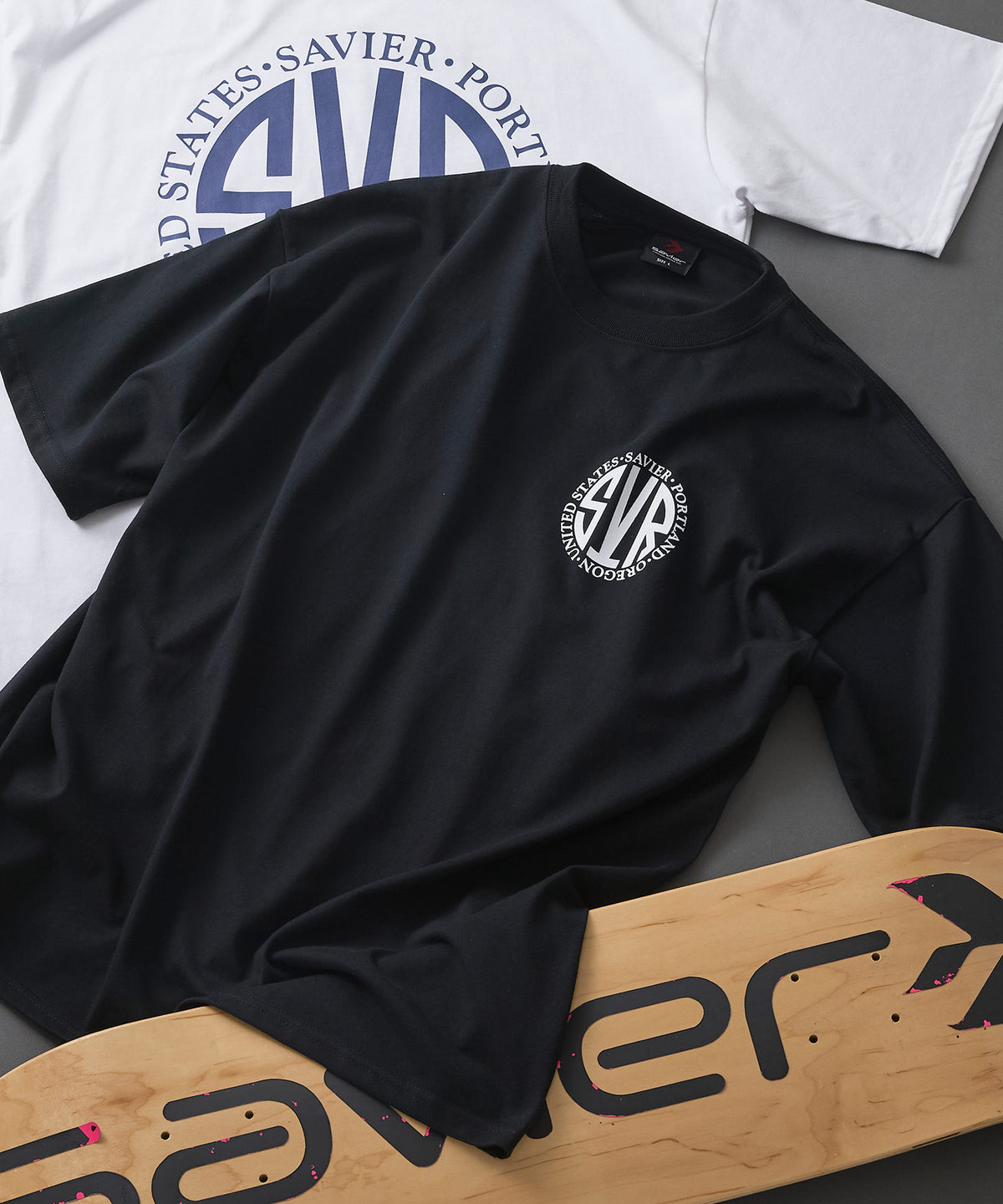 サークルロゴ バックプリント Tシャツ ブランドロゴ オーバーサイズ 