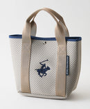 【BEVERLY HILLS POLO CLUB/ビバリーヒルズポロクラブ】【ネオプレーン風パンチング素材 軽量】パンチングネオミニトートバッグ カートバッグ ゴルフ 軽い 丈夫 メッシュ風 スポーティー 大人カジュアル