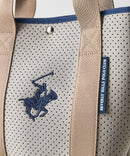 【BEVERLY HILLS POLO CLUB/ビバリーヒルズポロクラブ】【ネオプレーン風パンチング素材 軽量】パンチングネオミニトートバッグ カートバッグ ゴルフ 軽い 丈夫 メッシュ風 スポーティー 大人カジュアル