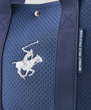 【BEVERLY HILLS POLO CLUB/ビバリーヒルズポロクラブ】【ネオプレーン風パンチング素材 軽量】パンチングネオミニトートバッグ カートバッグ ゴルフ 軽い 丈夫 メッシュ風 スポーティー 大人カジュアル