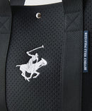 【BEVERLY HILLS POLO CLUB/ビバリーヒルズポロクラブ】【ネオプレーン風パンチング素材 軽量】パンチングネオミニトートバッグ カートバッグ ゴルフ 軽い 丈夫 メッシュ風 スポーティー 大人カジュアル