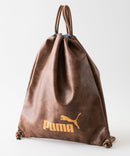 【PUMA/プーマ】【PUレザー 高見え】ビンテージPUナップサック 巾着バッグ メンズ レディース レトロ ストリート y2k スポーツミックス 古着風 おしゃれ
