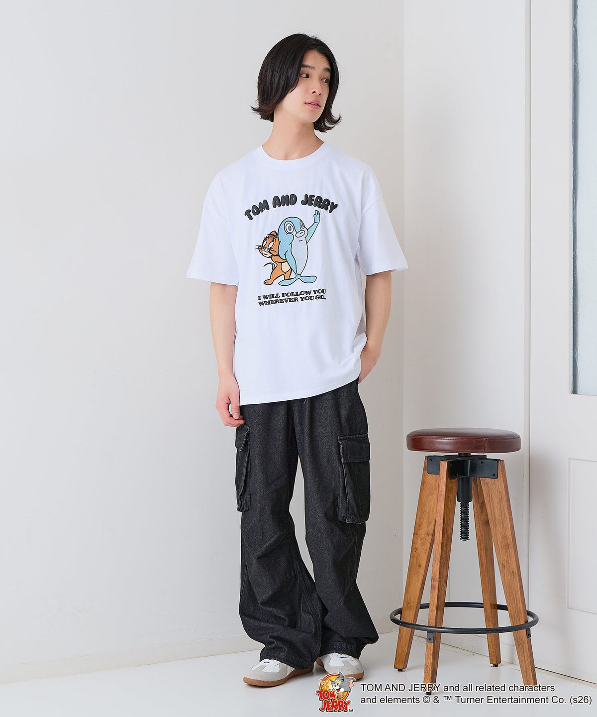 TOM and JERRY/トムとジェリー】オリジナルデザインTシャツ 刺繍